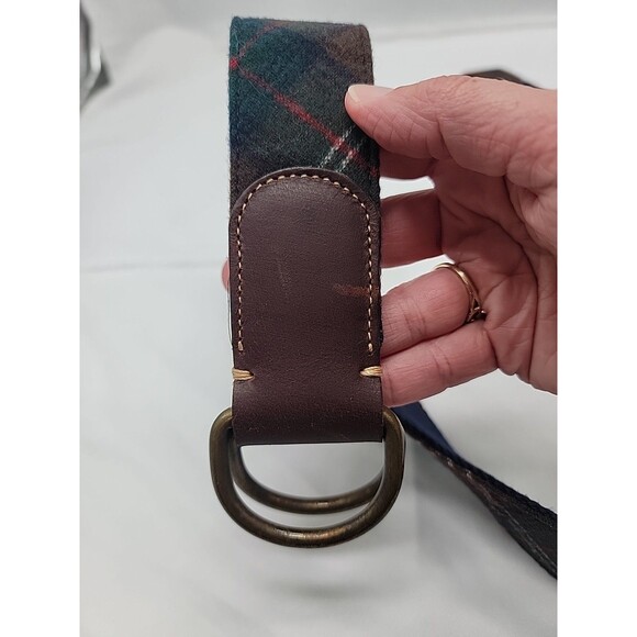 Pendleton Tartan Belt With Leather Accents Size 36 - Picture 4 of 8